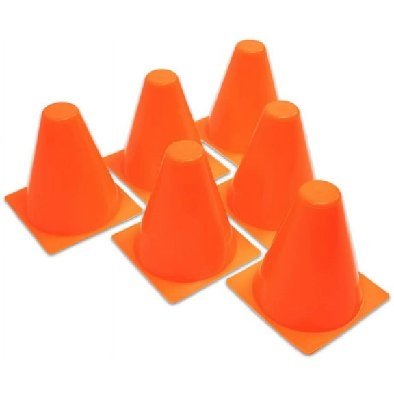 Cannon Sports 6 Inch Neon Plastic Sports Cones for Practice and Training