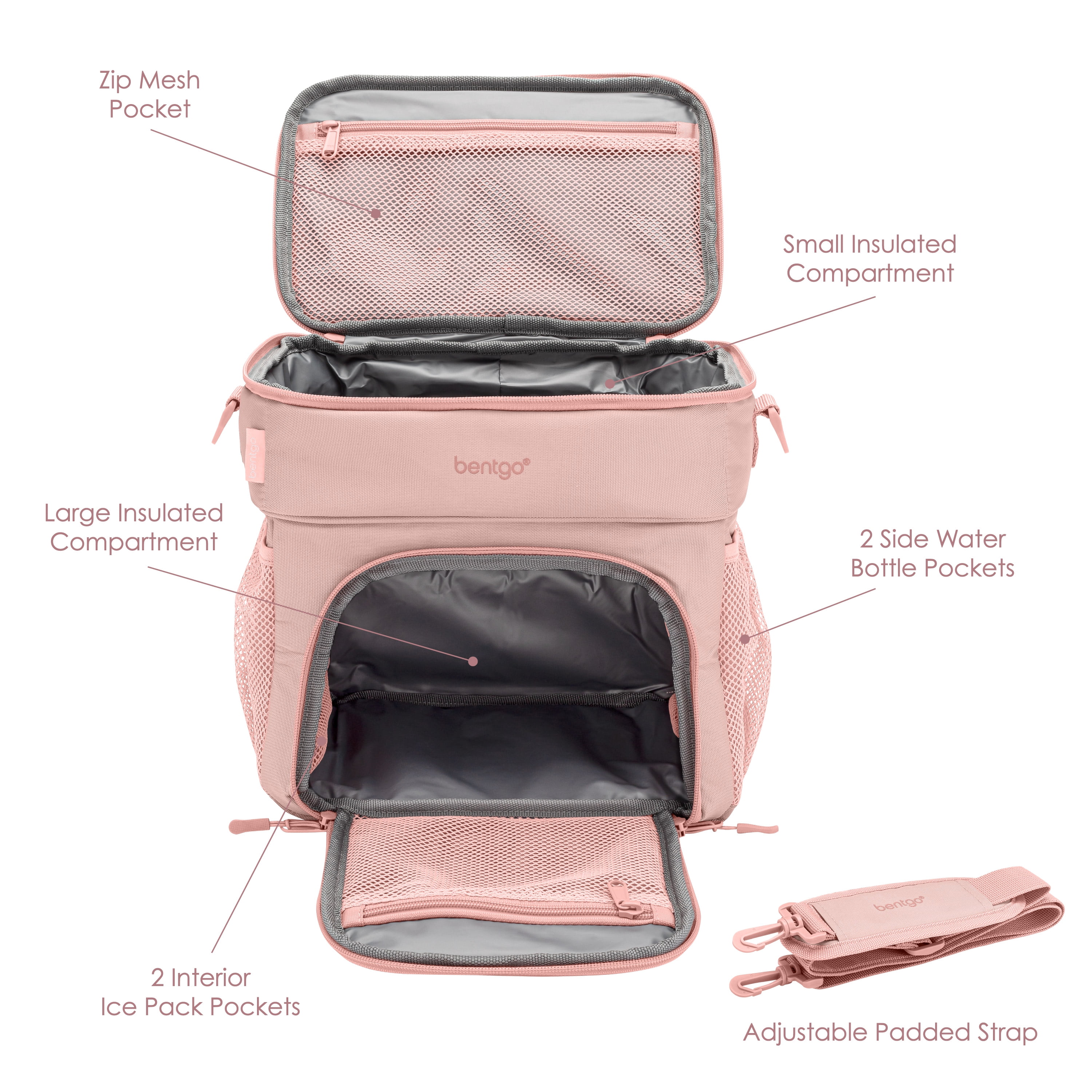 Bentgo® Prep Deluxe Multimeal Bag - Premium Insulation up to 8 Hrs with  Water-Resistant Exterior & Interior, Extra Large Lunch Bag Holds 4 Meals &  Snacks - Great for All Day Meal