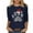 Navy, variant on successthop Womens Christian Funny Shirts Sparkle Claw Plus Size 3/4 Sleeve Tee Oversized Crewneck Top Loose Clothes 3XL