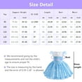 thumbnail image 3 of Toddler Girls Elsa Princess Dress Halloween Birthday Fancy Party Outfit, 3 of 7