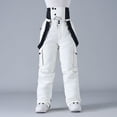 thumbnail image 4 of SRZYMJ Mens Canvas Work Pants Men's Solid Color Windproof Winter Outdoor Warm Thickened Double Shoulder Ski Sport Comfort Trousers with, 4 of 6