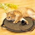 thumbnail image 2 of Celery Pets Dual Scratching Pad, Scratching Pads for Indoor Cats, Large Size Cat Bed Cat Scratching Pad with Cat Toy, Scratching Mat for Cats, Indoors and Outdoors (Yellow Purple, 19.6in), 2 of 8