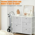 thumbnail image 6 of 3-in-1 Aluminum Folding Hand Truck Dolly, Foldable Dolly Cart with 4 Wheels & Elastic Rope, 770lbs Load Convertible Hand Truck Cart Heavy Duty for Groceries, Furniture & Appliances, 6 of 6