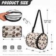 thumbnail image 7 of ZIATUBLE Dog Paw Dispenser Tissue Holder Soft Travel Hanging Tissue Box Lightweight Paper Towel Storage Container with Smooth Zipper Roll Paper Storage Bag Accessories Decoration, 7 of 7