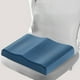thumbnail image 1 of Cojín de asiento de espuma viscoelástica | Almohadilla ergonómica de confort con agarres antideslizantes y correas ajustables | Funda suave de poliéster | 13,39×9,45×1,97 pulgadas | Azul verde, 1 of 6