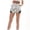 Glisme Silver335, variant on Glisme Casual Shorts For Women Fashion Patchwork Casual Loose Pocket Elastic Waist Shorts Green Trousers Flexible Fit