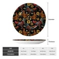 thumbnail image 2 of Wukai Sunflower Rooster Print Decorative Plate for Display,Bone China Decorative Plate, Ceramic Dinner Plate with Stand, Vertical Ceramic Plate-6in, 2 of 6