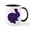 White/Black Inside, variant on CafePress - Purple Glitter Silhouette Easter Bunny Mugs - 11 oz Ceramic Mug - Novelty Coffee Tea Cup