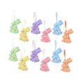 thumbnail image 2 of Elodie Easter Hanging Ornaments Colorful Foam DIY Crafts Decorative for Tree Home Decor 12pcs Bunny, 2 of 8