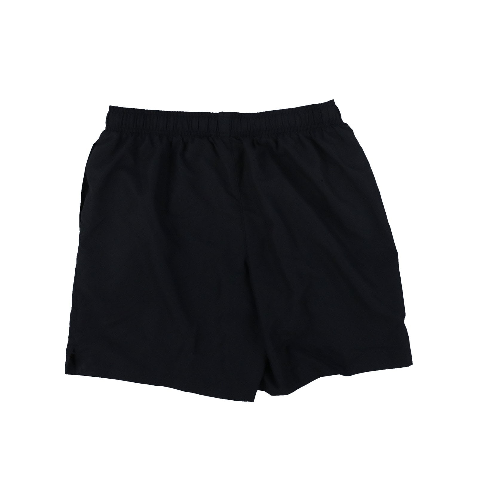 Nike Men's Essential Active Shorts Lap Swoosh Logo Sport Solid Black Large New