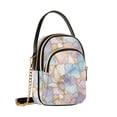 thumbnail image 7 of FORMRS Crossbody Bag for Women Quilted Travel Shoulder Cell Phone Purse with Chain Strap Handbag, Elegant Marble Pattern, 7 of 7