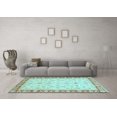 thumbnail image 3 of Ahgly Company Indoor Rectangle Oriental Light Blue Modern Area Rugs, 2' x 4', 3 of 4