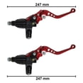 thumbnail image 2 of Bomba Freno Moto Ajustable Roja Universal, 2 of 2