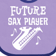thumbnail image 4 of Inktastic Future Saxophone Player Childs Music Boys or Girls Baby Bib, 4 of 4