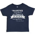 thumbnail image 3 of Inktastic Injustice Anywhere is a Threat to Justice Everywhere- Martin Luther King Jr. Boys or Girls Toddler T-Shirt, 3 of 5