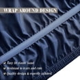 thumbnail image 5 of Elegant Comfort 1-Piece Ella Collection Pom-Pom Bed Skirt 16inch Drop, 1500 Series, Wrap Around Elastic for Easy Application, Wrinkle Resistant, Queen/King, Luxe Navy Blue, 5 of 7