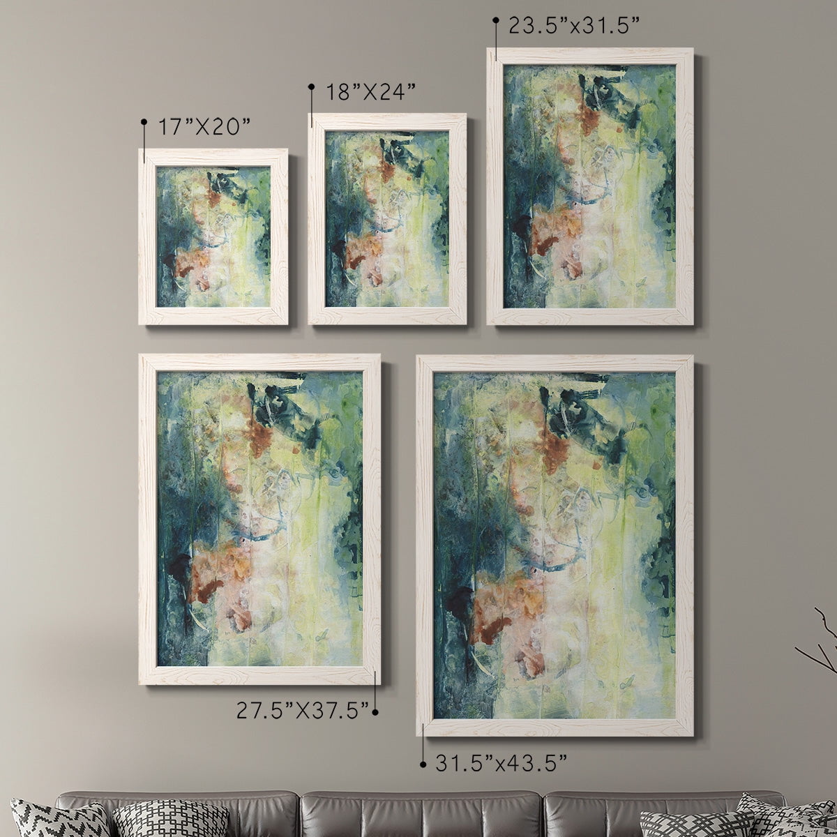 Nature's Elements I - Premium Framed Canvas 2 Piece Set - Ready to Hang