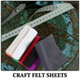 thumbnail image 3 of WHAMVOX 16pcs Colored Felt Fabric Sheets For Crafting Sewing And Diy School Projects Soft Durable And Versatile Material, 3 of 8
