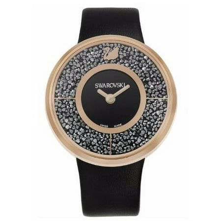 Crystalline Black Rose Gold-Tone Ladies Watch 5045371