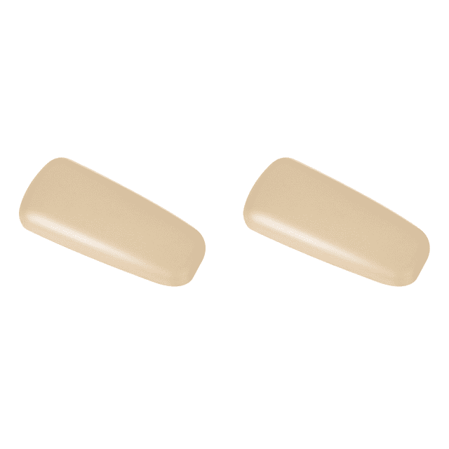 Cojín para Las Rodillas Del Coche Almohadilla Suave El Codo PU Piernas Accesorios (Beige)