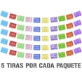 thumbnail image 1 of Papel picado XV Años | Guirnaldas 15 Años | enramado | 5 tiras de 5 metros | diseño de 15 años con colores diferentes vibrantes | enramada mexicana artesanal | decoración de papel picado (Plástico), 1 of 5