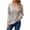 Grey, variant on Womens Pullover Comdrip Womens Soft Long Sleeve V Neck Shirts Solid Casual Decorative Buttons Knitted Pullover Tops Ladies V Neck Sweaters Black M
