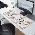thumbnail image 2 of Long Mouse Pads for Desk,Pioneer Flower Floral Print Pattern Desk Mats on Top Of Desks, Desk Mouse Pad Extra Large with 3mm Non-Slip Base and Stitched Edge for Gaming,Office,Work,Home 31.5"x11.8", 2 of 6