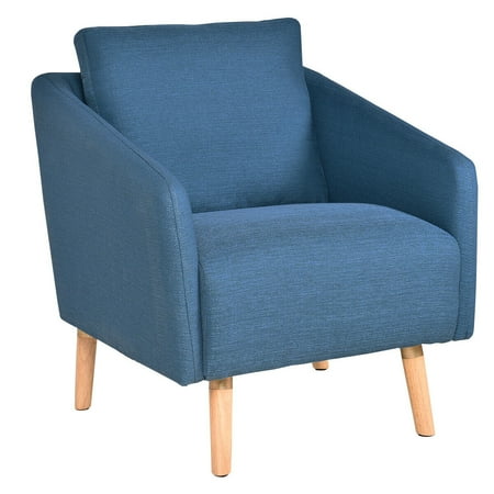 - Costway Accent Leisure Chair Fabric Upholstered Arm Chair Single Sofa Living Room