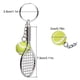 thumbnail image 5 of Elegante llavero de tenis, aleación de zinc de calidad, pulido por ambos lados, para decoración de automóviles y bicicletas, fácil de usar, 2 piezas, 5 of 8