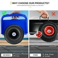 thumbnail image 5 of Pouseayar Heavy Duty Panel Dolly with Auto Clamp Design, 2pcs 10" Flat-free Tire 1000LBS Load Bearing for Drywall Sheet Heavy Appliance&Material Handling All Terrain Moving Cart Blue, 5 of 8