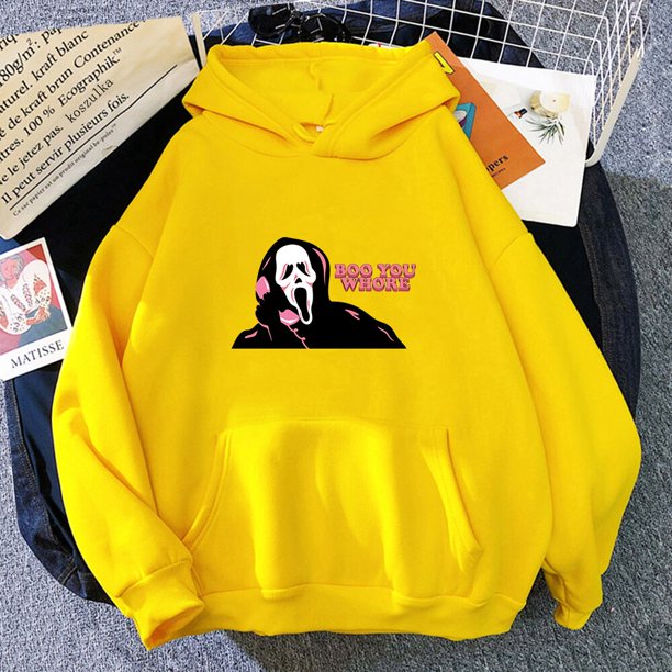 No You Hang Up First Sweatshirt para mujer, de la muerte de la cara Sudadera con capucha, Tops de Primavera/otoño, Sudadera con capucha de Halloween, Sudaderas Harajuku