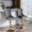 Gray, variant on Orange Bar Stools - Adjustable Height Feature - Home Gathering - Spring Cushioned Set of 2
