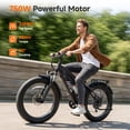 thumbnail image 5 of TST Defender Electric Bike for Men, 750W E-Mountain Bike, 26" Fat Tire Electric Bike with 48V/15Ah Battery UL2849, 65Miles Long Range, 7-Speed Gear, 20mph Fast Ebike, 5 of 9