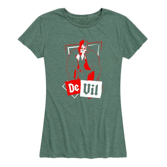 Disney Villains - De Vil - Women's Short Sleeve Graphic T-Shirt