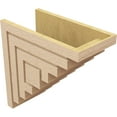 thumbnail image 5 of 10"W x 20"D x 20"H Classic Landon Rough Cedar Woodgrain TimberThane Corbel, Primed Tan, 5 of 6