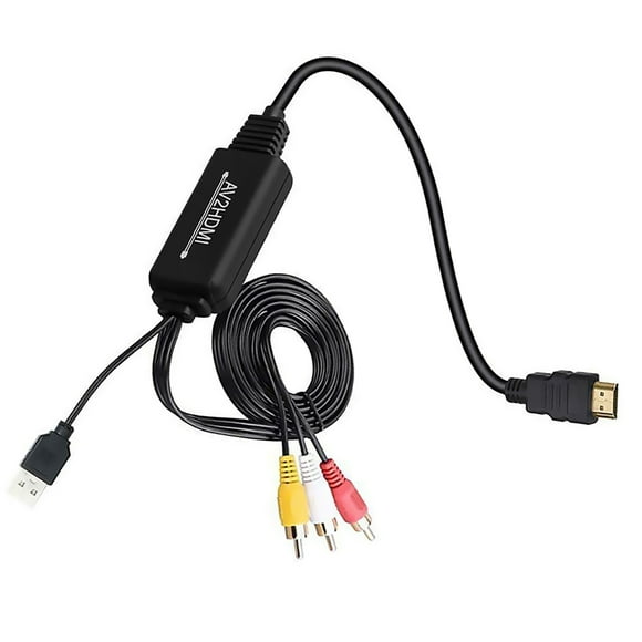 Analog to Digital AV to HDMI Converter Support PAL, NTSC, SECAM High-Definition Visual Effects