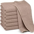 thumbnail image 1 of 6-pack waffle pattern microfiber cleaning cloths kitchen cloths, 1 of 5