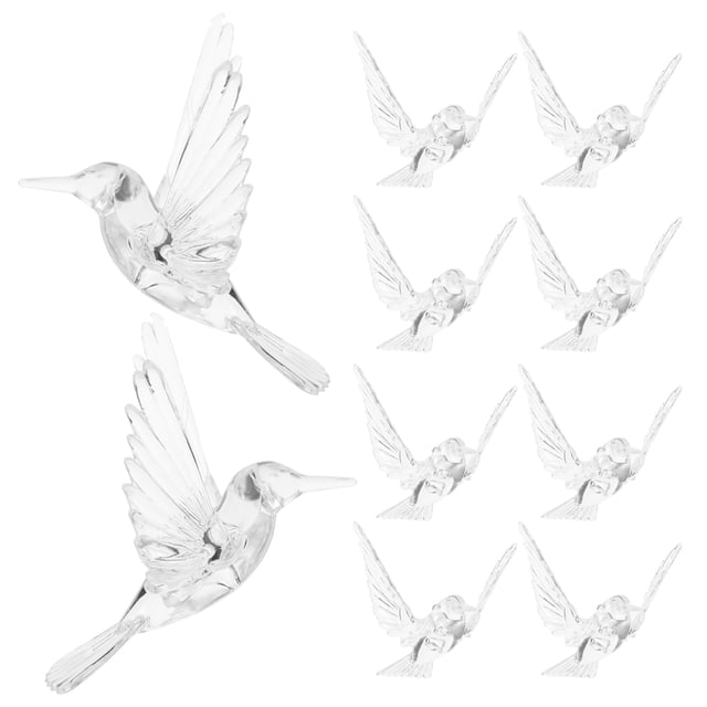 QUMIIRITY 20Ud De Colgante Hummingbird En Acrílico Transparente Para Ambientes Y Fiestas