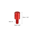 thumbnail image 4 of Unique Bargains Universal M8x1.25 Motorcycle Right and Left Side Mirror Hole Plugs Screws Rearview Mirrors Caps Screw Red 2 Pcs, 4 of 7