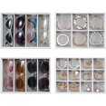 thumbnail image 1 of Bandejas organizadoras de joyas ProCase, apilables, 4 capas, color gris, 1 of 8