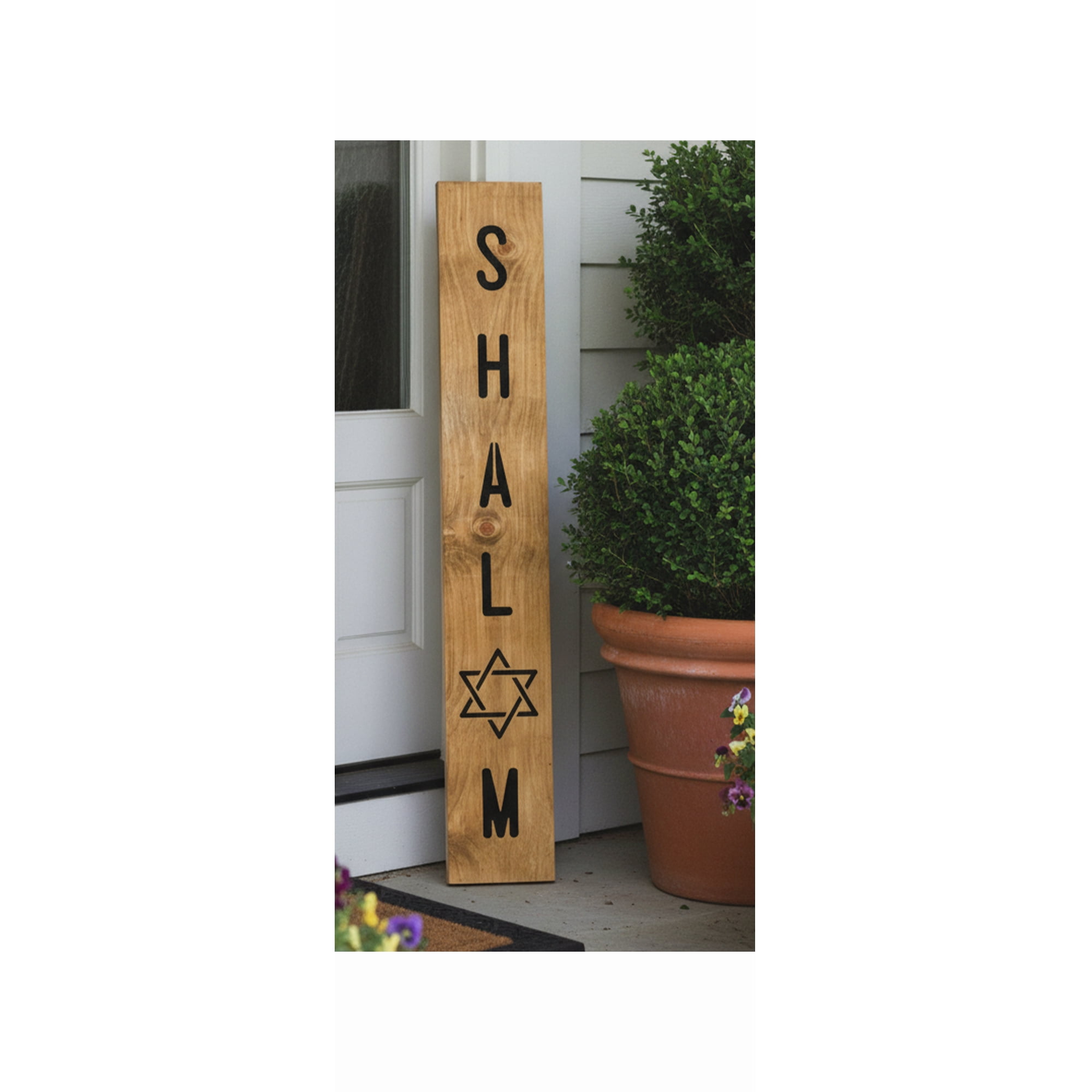 Calloway Mills 119465907 Shalom Blessings Porch Leaner, 59" x 07"