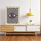thumbnail image 4 of Pintura en lienzo de sombra de ojos psicodélica, imagen de pared, póster de mal de ojo, arte de pared de tercer ojo, decoración de habitación Hippie sin marco, 4 of 4