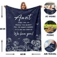 thumbnail image 6 of Gifts for Aunt, Aunt Gifts, Best Aunt Ever Gifts, Birthday Gift for Aunt, Aunt Blanket, Gifts for Aunt from Niece, to My Aunt Throw Blankets, Blanket for Aunt 60"x80", 6 of 6