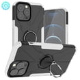 thumbnail image 1 of SaniMore for iPhone 14 Pro 6.1" 2022 Case, [360°Rotating Kickstand] [Magnetic Car Mount]Shockproof Anti-drop Tri-layer Matte Hybird Rugged Heavy Duty Protective Shell, White, 1 of 14