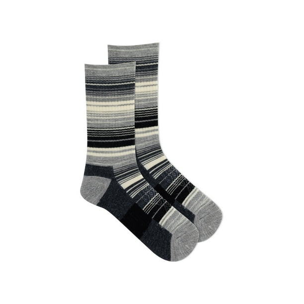 Ozark Trail Women's Merino Wool Blend Crew Hiking Socks, 1 Pack