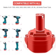 2Pack 3600mAh 14.4V NiMh Battery Replacement for Makita 1434 1433 PA14 1422 1420 1435 1435F 194172-2 193158-3 192600-1 6233d 6337d Cordless Power Tools