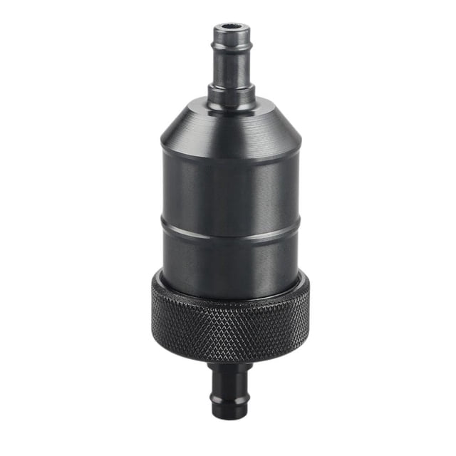 Filtro de combustible de gas de 8 mm Limpiador de gasolina de aleación de aluminio para moto (negro) Ehuebsd Accesorios para autos y motos