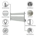 thumbnail image 4 of HEATGENE Towel Warmer 10 Bar Towel Dryer Wall-Mounted Plug-in Bath Towel Heater - Brushed, 4 of 8