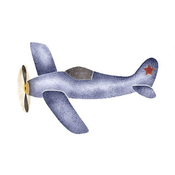 Airplane Wall Stencil -E202 by Designer Stencils
