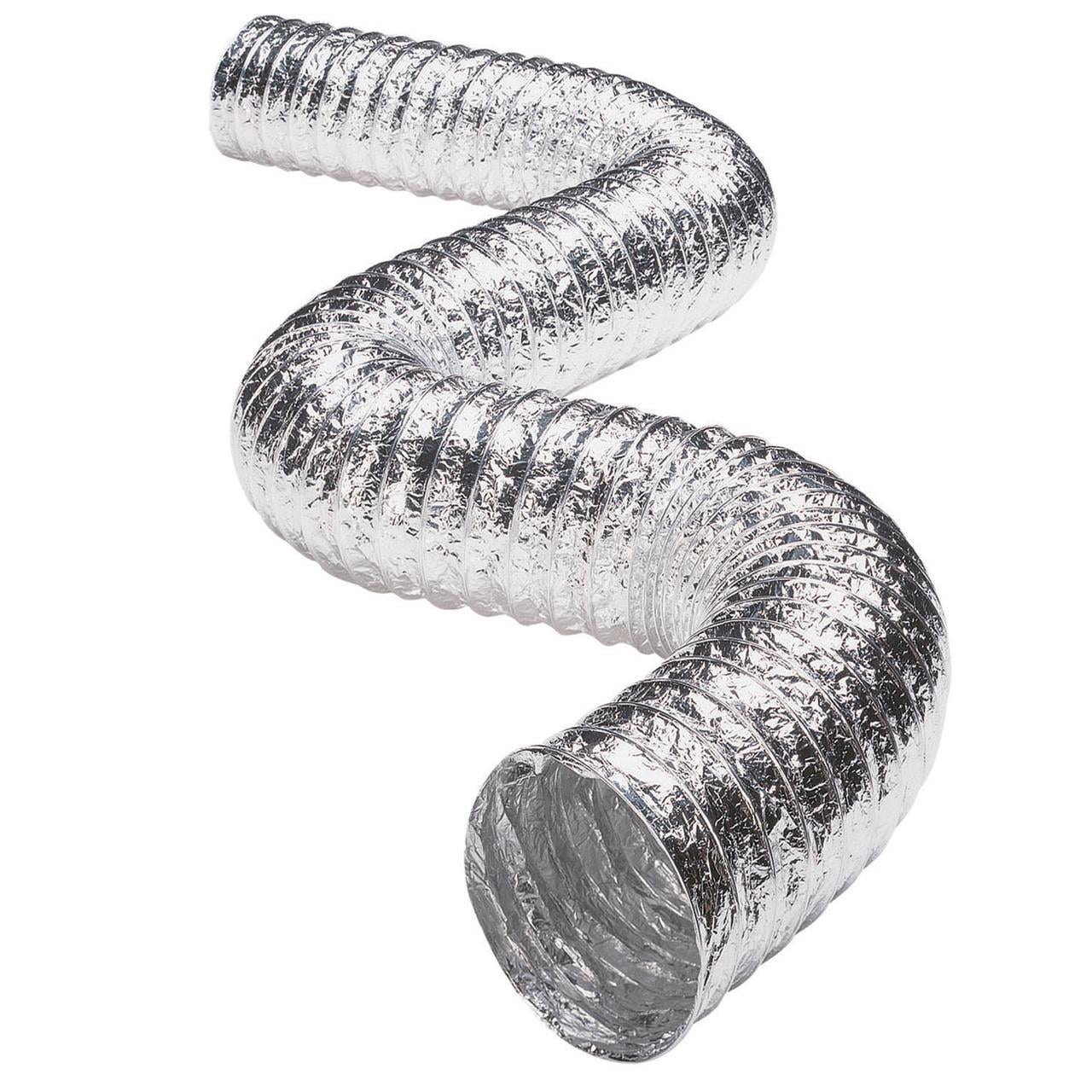 Deflecto Dryer Transition Duct with Metal Worm Drive Clamps Installation Bundle